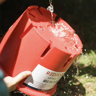 Redfoot Levelling - A Redfoot Levelling Big Block with water coming out of it for sale.