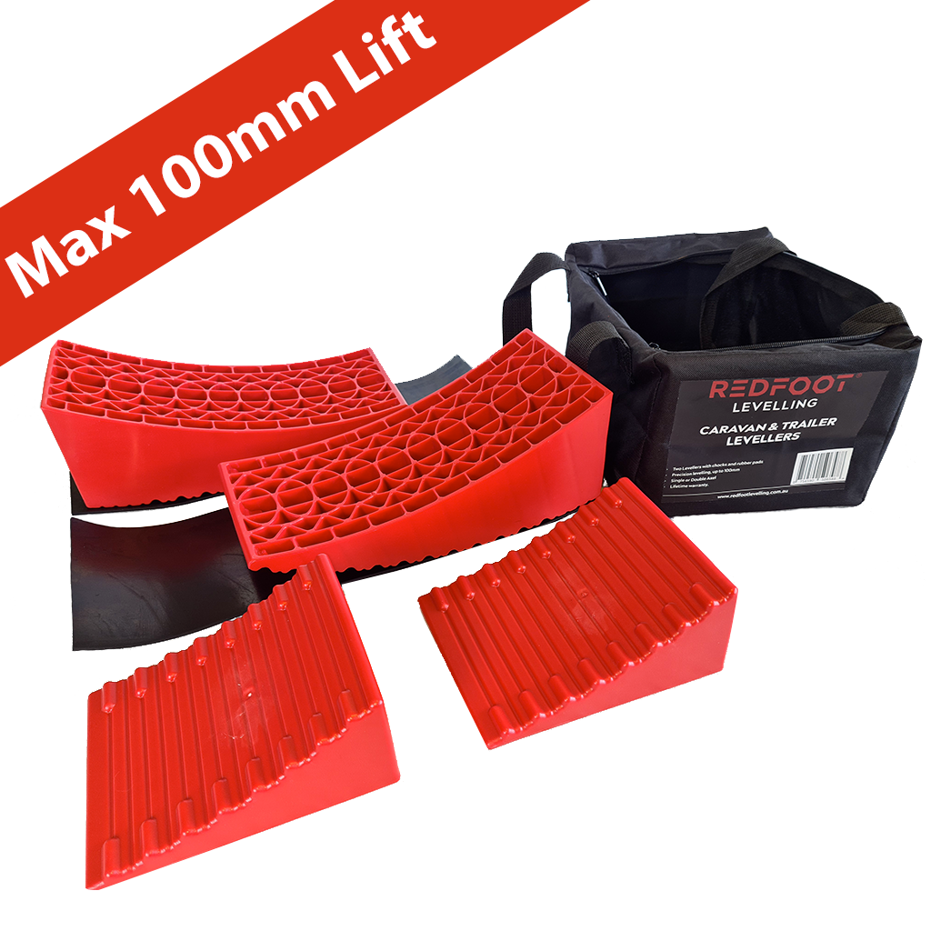 Redfoot Caravan Levellers - 100mm Lift