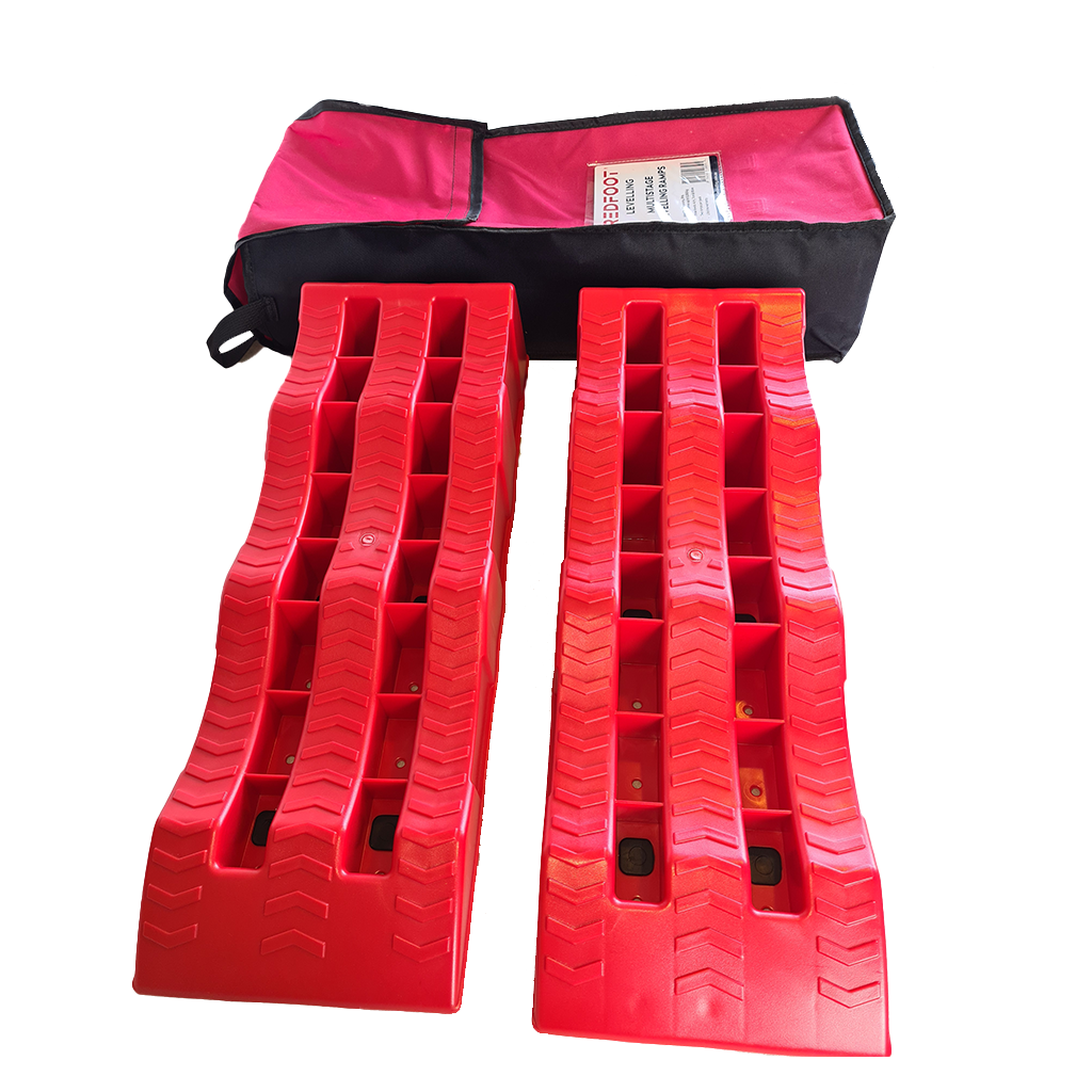 Redfoot Levelling - Two Redfoot Levelling RV Multi Stage Levelling Ramps for motorhome.